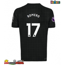 Camisa de Futebol Tottenham Hotspur Cristian Romero #17 Equipamento Secundário 2025-26 Manga Curta